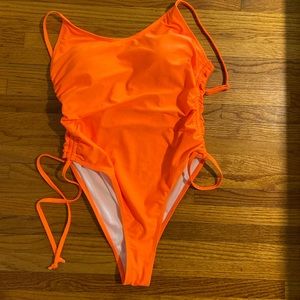 Orange swimsuit